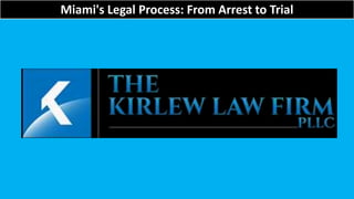 Miami's Legal Process: From Arrest to Trial
 