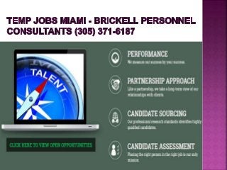 Temp Jobs Miami