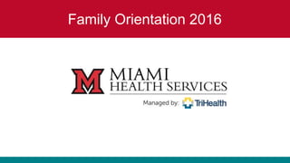 Family Orientation 2016
 