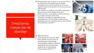 Timectomia Miastenia gravis | PPTX