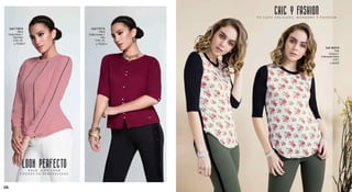 Blusa
ChalisLicrado//
Vino
S,M,L,XL
Cod.174116
S/.79.90
Polo
Viscosa//
EstampadoFlores
S,M,L
Cod.182515
S/.49.90
Blusa
ChalisHindú//
PaloRosa
S,M,L,XL
Cod.174516
S/.79.90
CHIC Y FASHION
LOOK PERFECTO
T U L A D O D E L I C A D O , M O D E R N O Y F A S H I O N
D A L E A T U L O O K
T O Q U E S D E S E N S U A L I D A D
3736
 