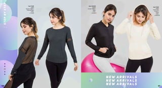 SUPER
WOMAN01
N E W A R R I VA L S
N E W A R R I VA L S
N E W A R R I VA L S
Casaca
Escuba/Malla//
Negro
S,M,L
Cod.1226320
S/.84.90
Polera
FrenchTerry
Licrado//
Hueso
S,M,L
Cod.71640
S/.99.90
STEPBYSTEP
2 0 1 8
Polera
Viscosa/Malla//
CharcoalNegro
S,M,L
Cod.71540
S/.74.90
6968
 