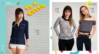 Blusa
GasaListada//
Azul
S,M,L
Cod.177216
S/.84.90
Polo
EncajeRígido//
Aceroc/Blanco
S,M,L
Cod.183815
S/.69.90
Blusa
Chalis //
Estampado
S, M, L
Cod.166816
S/.34.90
aplicación
de STRASS EN BOLSILLO
LOVE+XOXO
*TREND COLORS*
9190
 