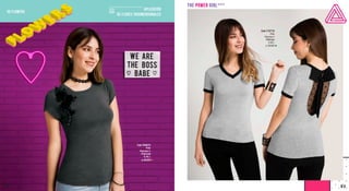 Polo
Viscosa //
Charcoal
S, M, L
Cod.184615
S/.49.90
aplicación
de flores tridimensionales
3D FLOWERS
Polo
Viscosa//
Melange
S,M,L
Cod.175715
S/.34.90
THE POWER GIRL***
9392
 