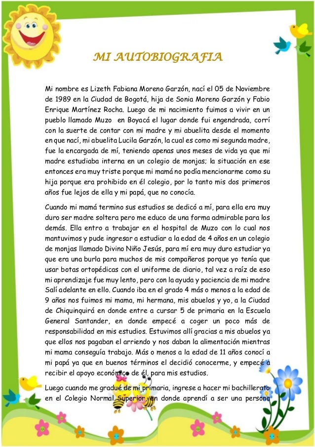 Mi autobiografia Mi autobiografia