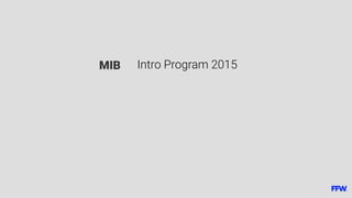 Intro Program 2015MIB
 