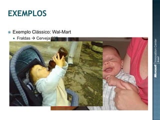 

Exemplo Clássico: Wal-Mart


Fraldas  Cerveja ???

 