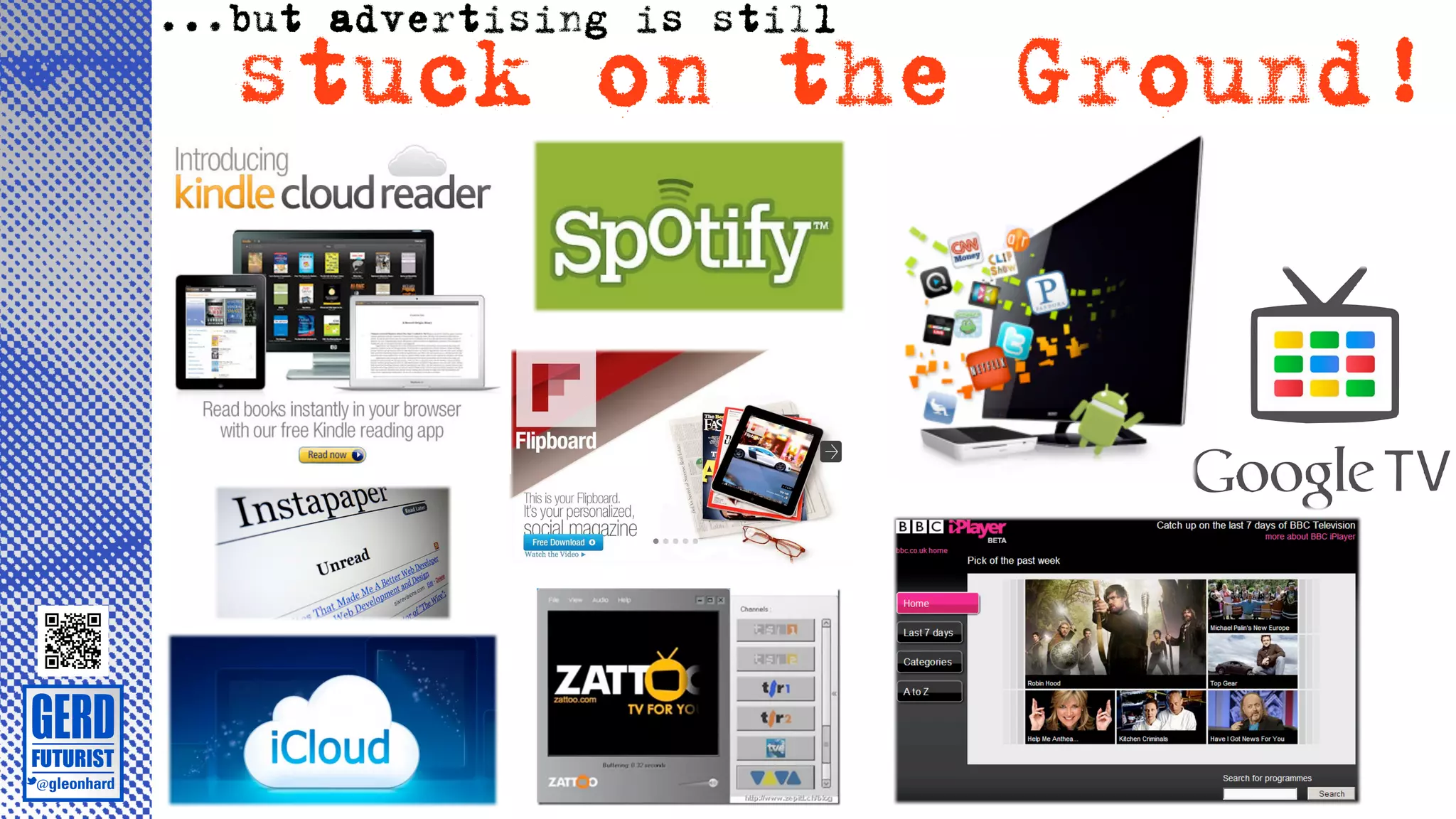 ...but advertising is still
   stuck on the Ground!
 