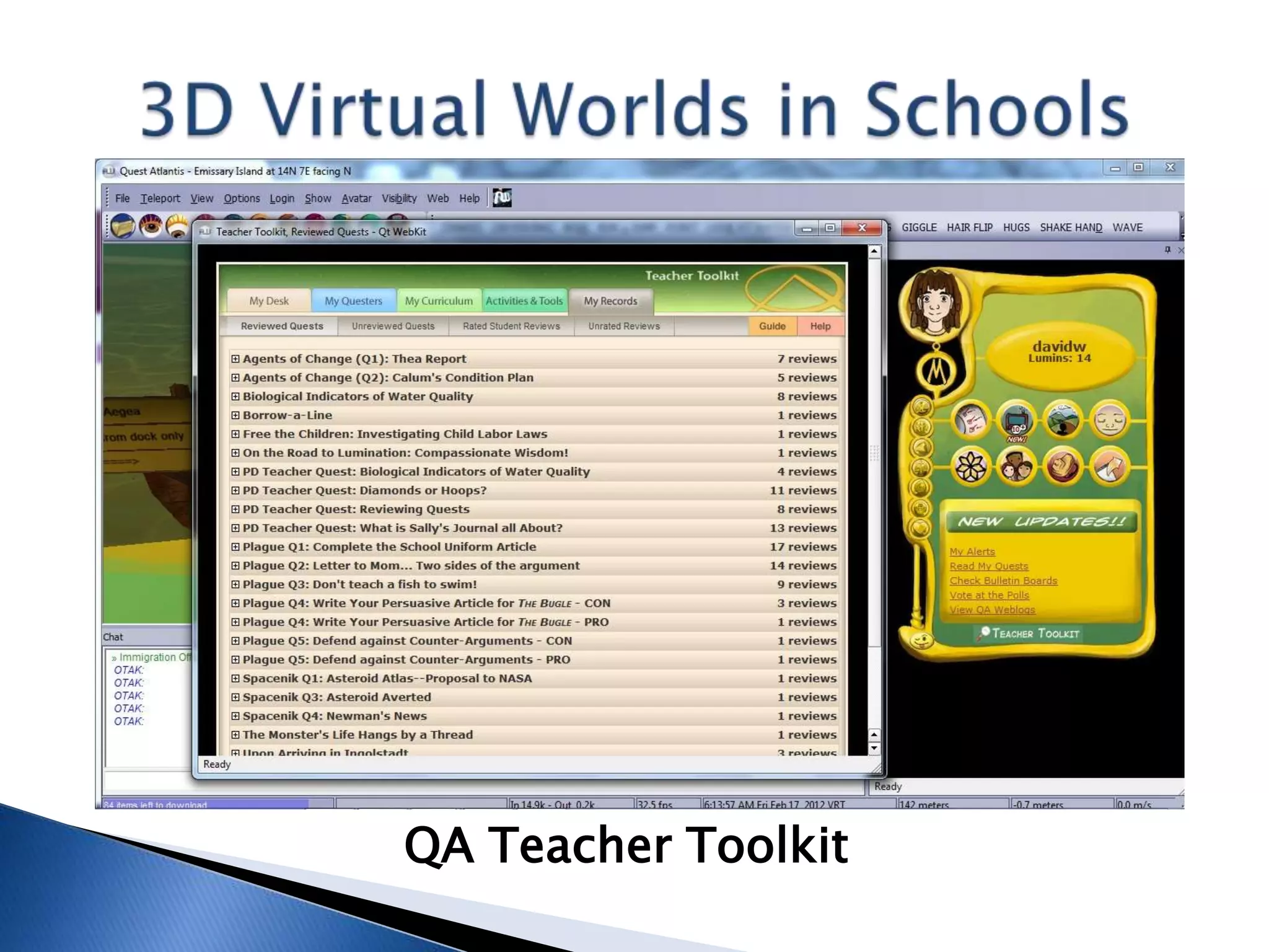 QA Teacher Toolkit
 