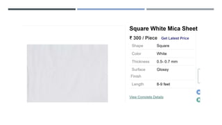 Mica Industry - Information