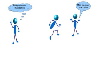 Porque estou mandando Mas ele quer me bater 