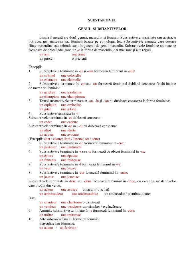 Mica Gramatica A Limbii Franceze