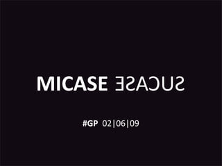 MICASE ESACUS
    #GP  02|06|09
 