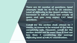 MICAT 2020 exam preparation