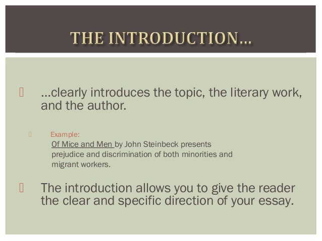 Fast Essays: Ap essay questions of mice and men online writing service! mice and men essay questions