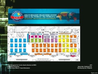 Event Management for Tourism, Sports, Business and MICE:                         2012
A Philippine Perspective                                   Books Atbp. Publishing Corp.
By Maria Arlene (Bam) S. Tuazon-Disimulacion               Mandaluyong City, Philippines
 