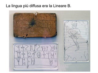La lingua più diffusa era la Lineare B.