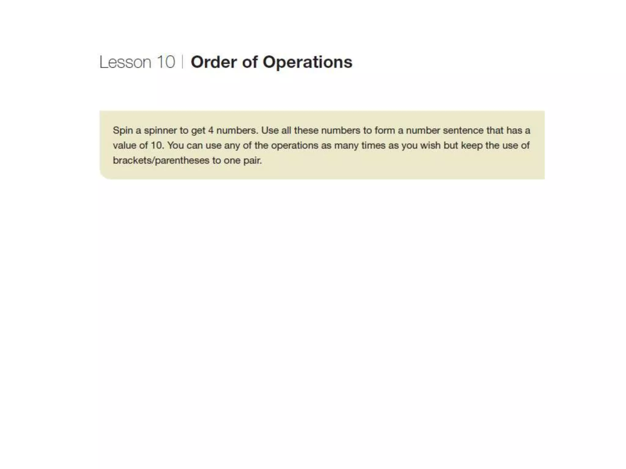 MAP201 Teaching of Whole Numbers