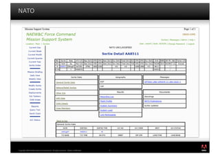 NATO




                                                                                         ®




Copyright 2009 Adobe Systems Incorporated. All rights reserved. Adobe con dential.   8
 