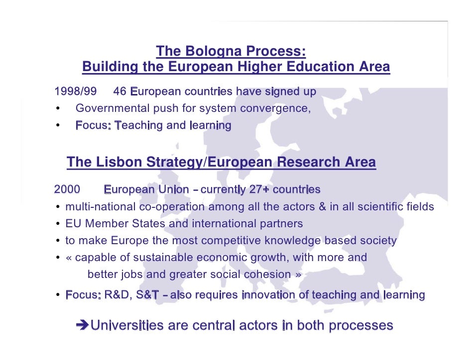 The Bologna Process 2010 and beyond