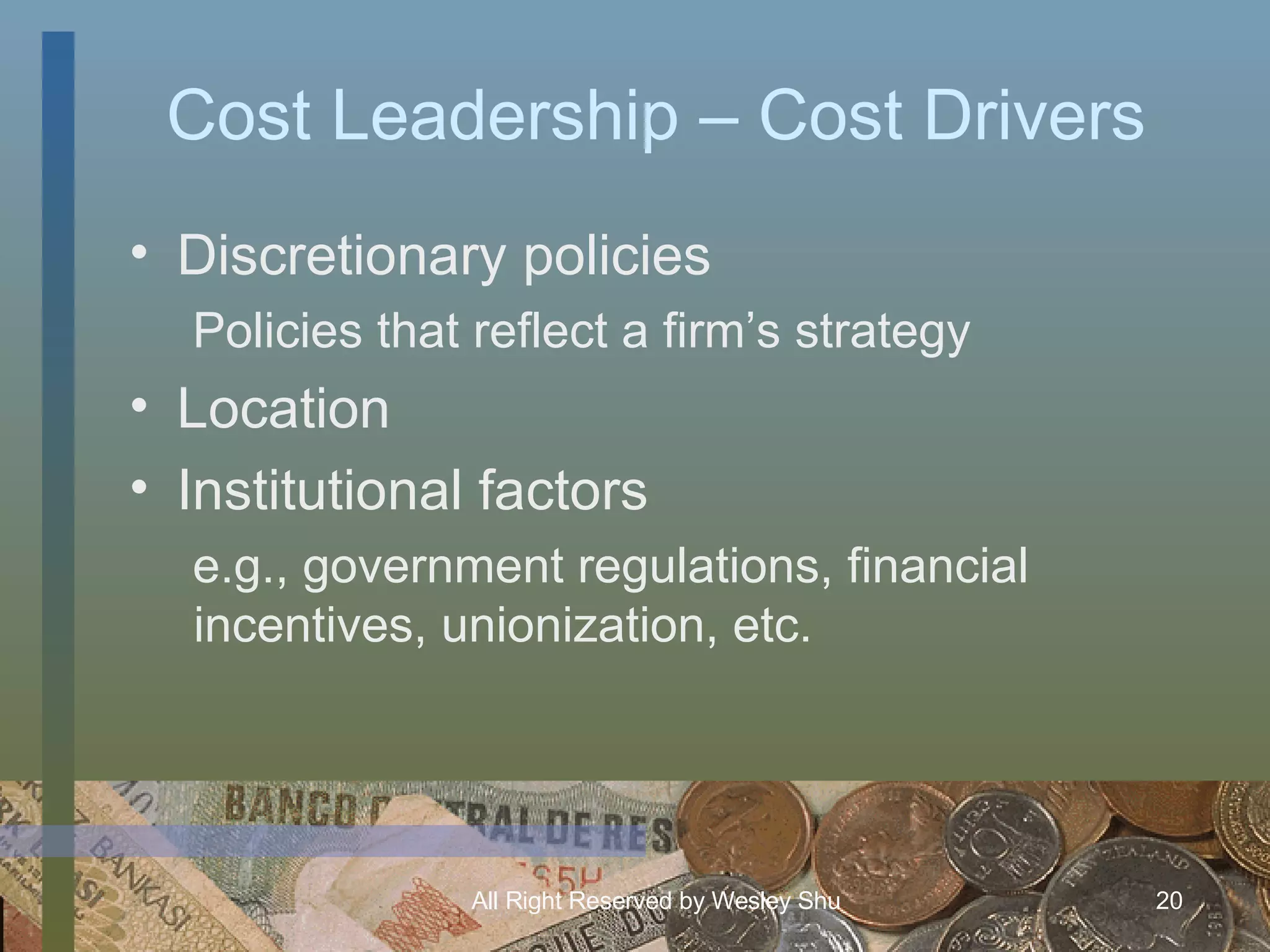 Michael porters competitive advantage 6110 ppt