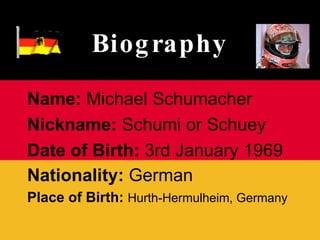 Michael Schumacher - The King of Formula 1 | PPT