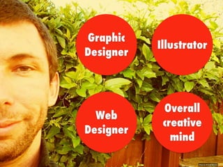 Graphic
Designer
Illustrator
Web
Designer
Overall
creative
mind
Photo by Michael Barnum
 