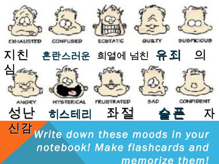 Korean Vocabulary Flashcards
