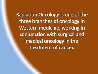 Dr. Michael Chin on Radiation Oncology