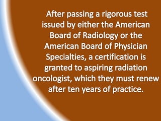 Dr. Michael Chin on Radiation Oncology
