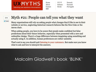Malcolm Gladwell’s book ‘BLINK’
 