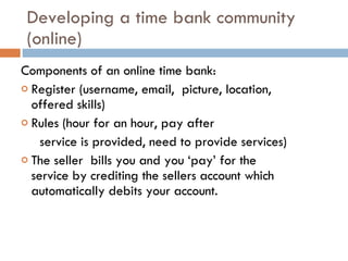 Time Banking Examples Time Banking Presentation | PPT