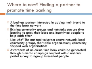 Time Banking Examples Time Banking Presentation | PPT