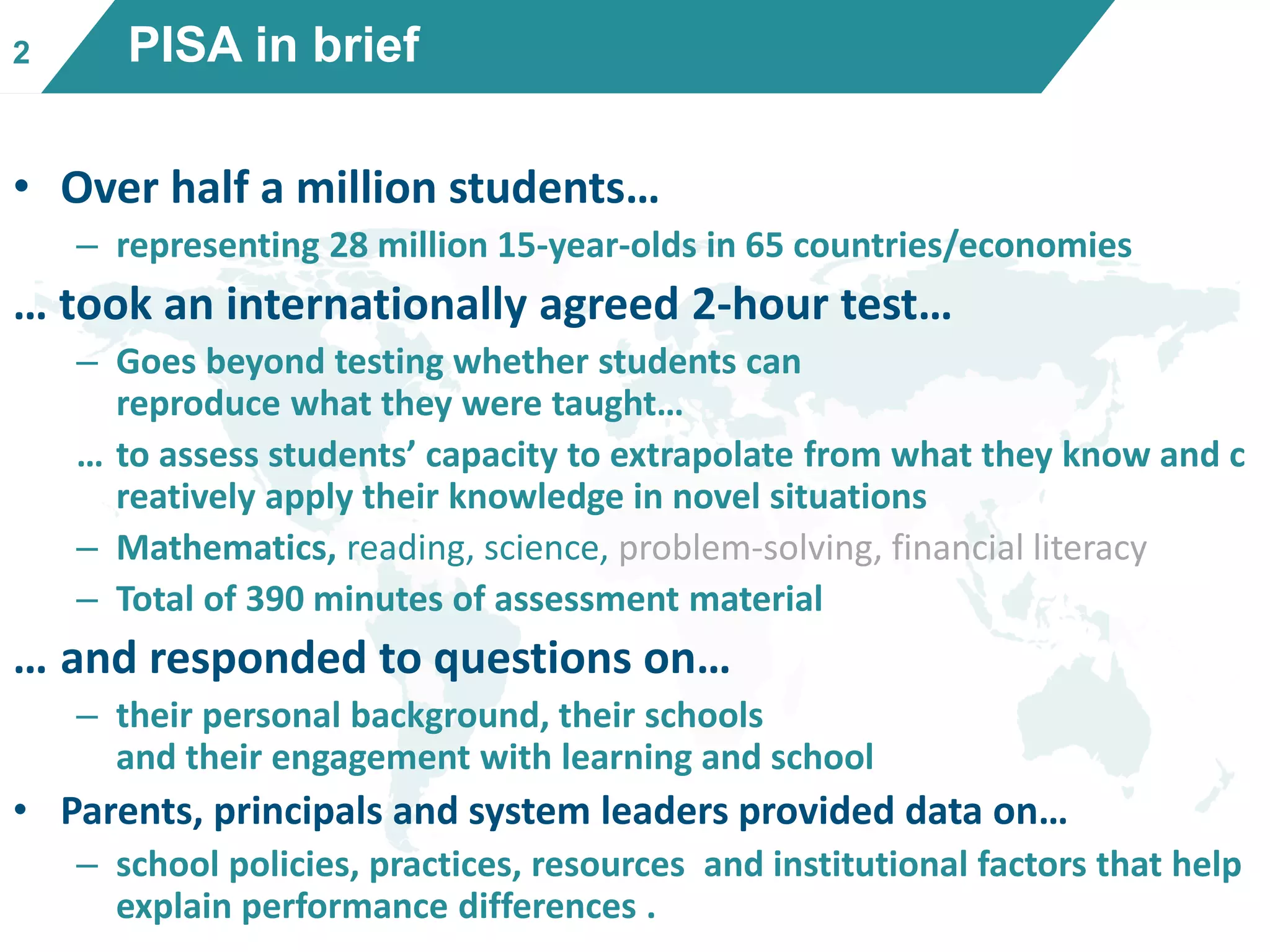 PPT - PISA 2012 PowerPoint Presentation, free download - ID:3354253, image size:2048x1536