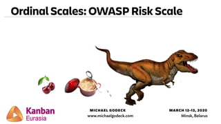 MICHAEL GODECK MARCH 12-13, 2020
www.michaelgodeck.com Minsk, Belarus
Ordinal Scales: OWASP Risk Scale
 