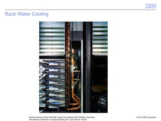 © 2012 IBM Corporation
Michael Gschwind, Blue Gene/Q®: Design for Sustained Multi-Petaflop Computing
International Conference on Supercomputing 2012, San Servolo, Venice
Rack Water Cooling
 