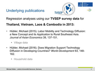 Does Migration Support Technology Diffusion in Developing Countries?
