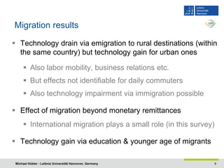Does Migration Support Technology Diffusion in Developing Countries?