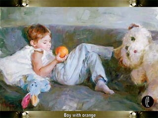 Boy with orange 