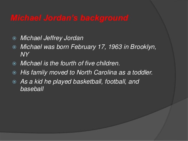 Michael jordan presentation