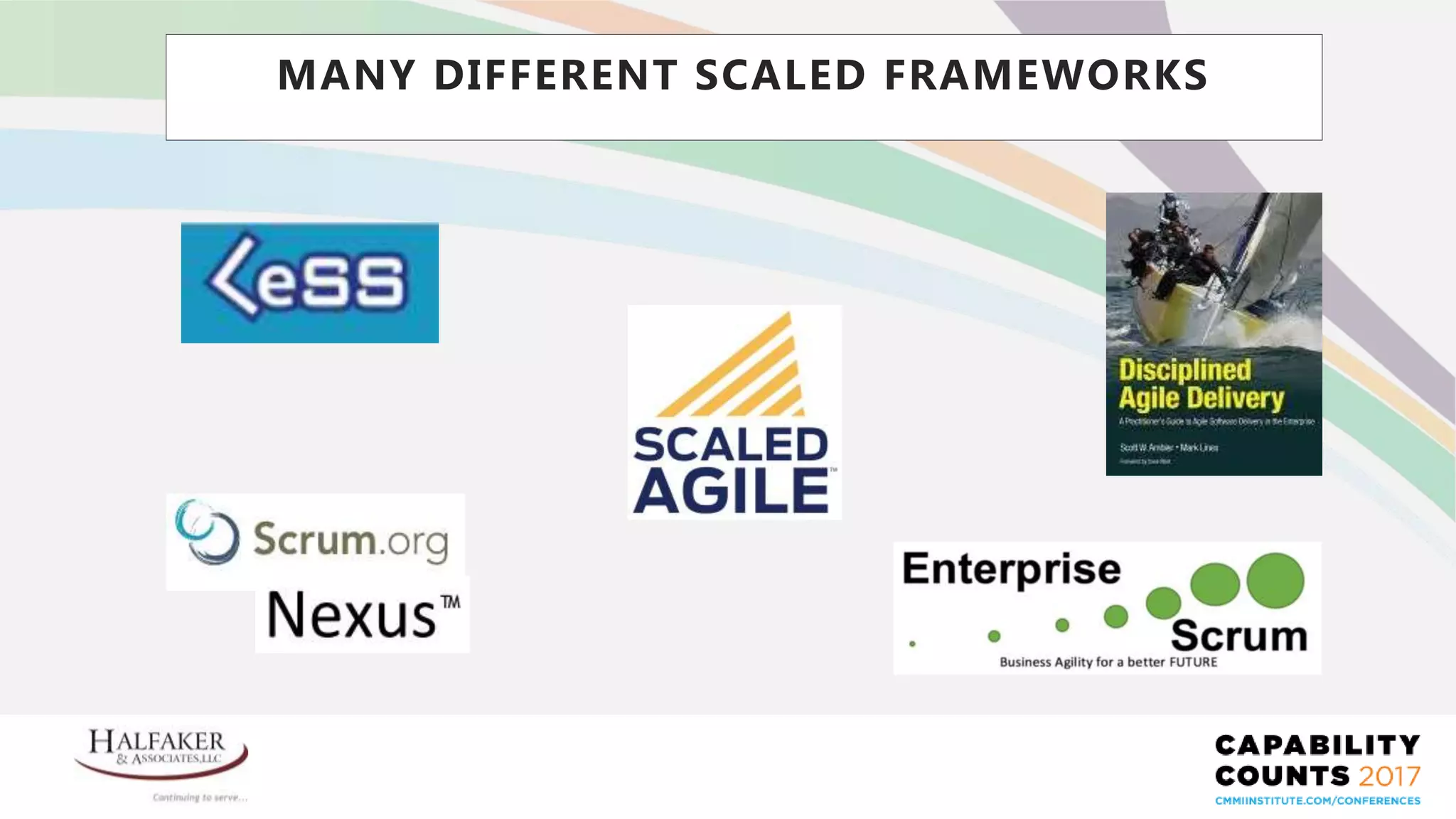 Place YOUR LOGO here
MANY DIFFERENT SCALED FRAMEWORKS
 