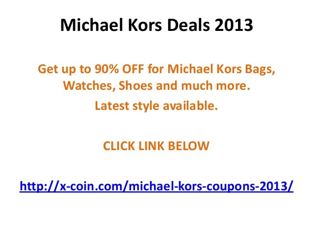michael kors deals