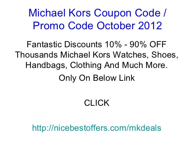 coupon code for michael kors