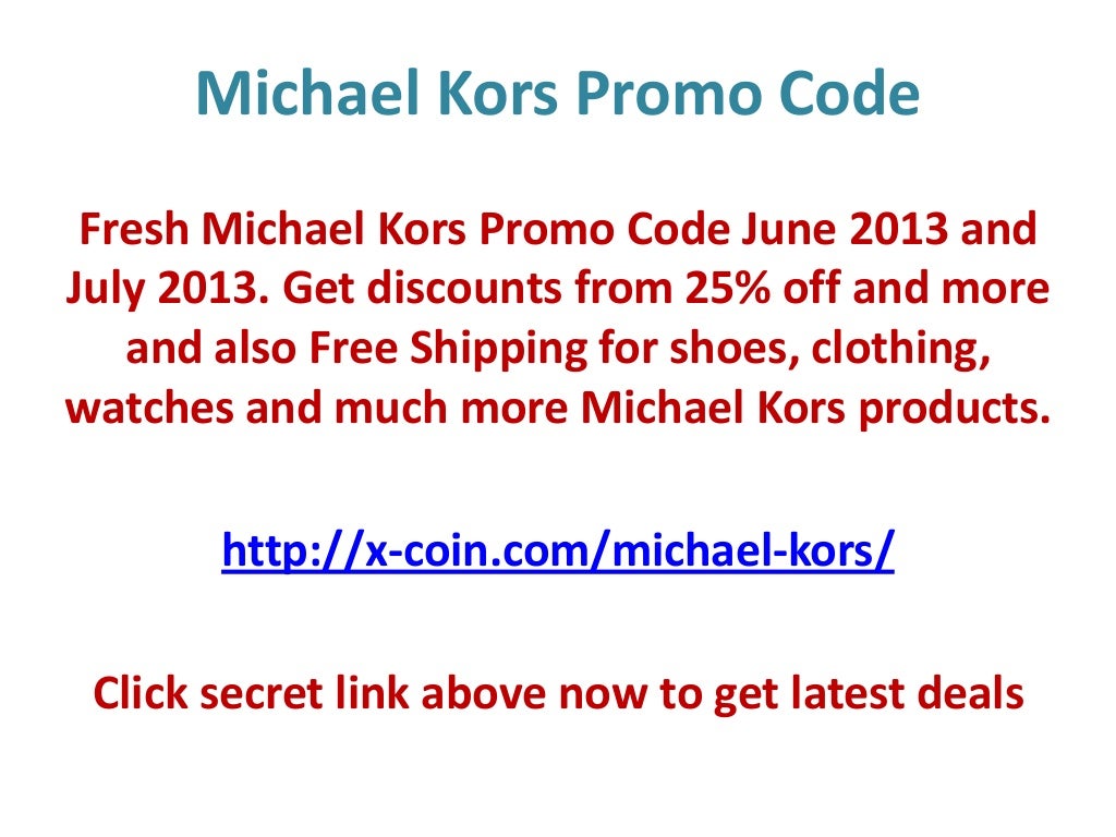 Michael Kors Promo Code June 2013 70 OFF And Free Shipping Coupon Code