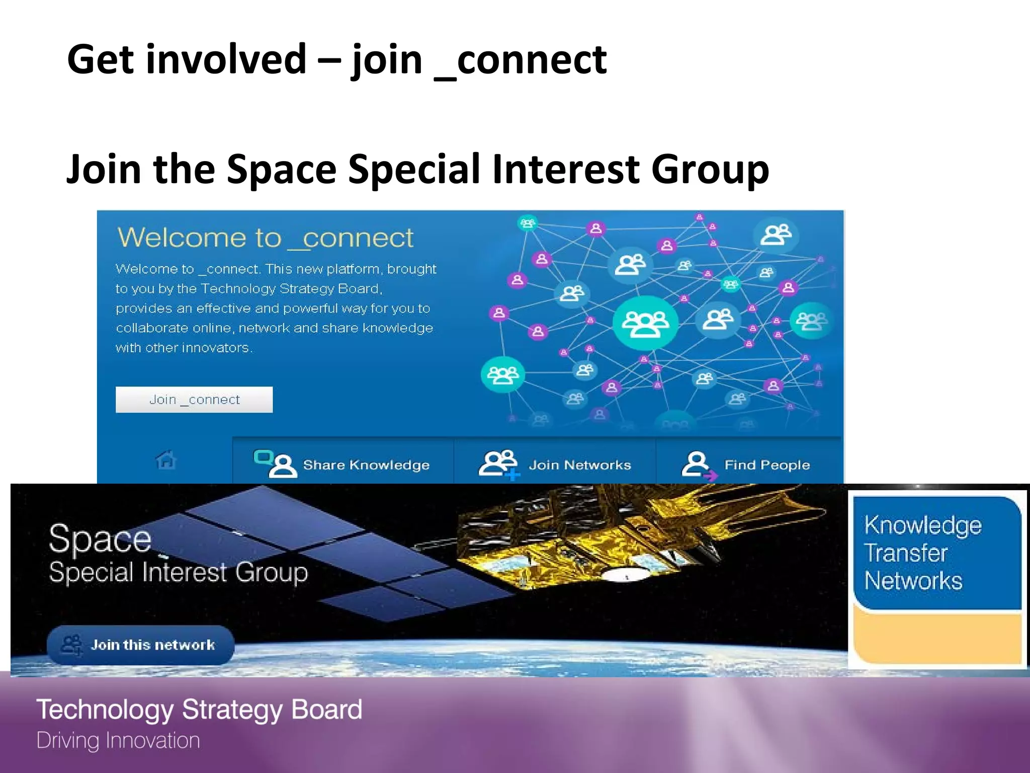 Get involved – join _connect

Join the Space Special Interest Group
 