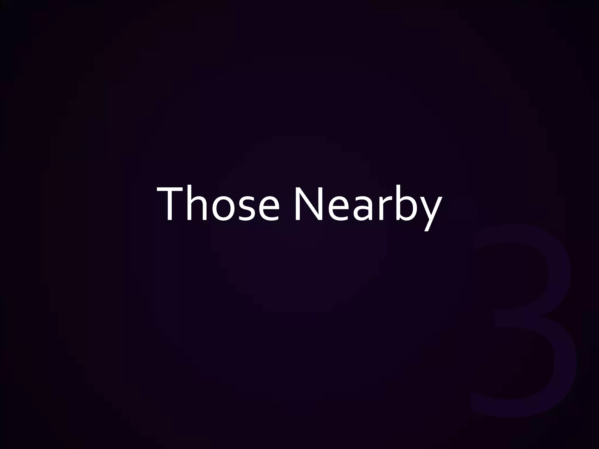 2As we move through space, we define places with our behaviors and preferences.In turn, every place is imprinted with our psychographics.