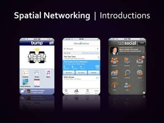 Spatial Networking  |  Introductions 