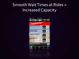 Smooth Wait Times at Rides = Increased Capacity