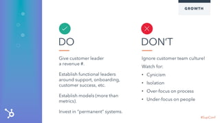 Scaling A Customer Team - Michael Redbord