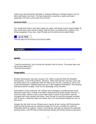 Michael schumacher